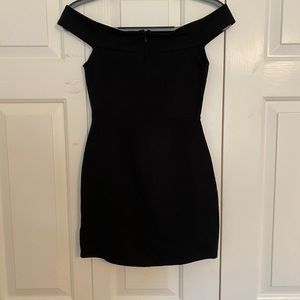 Off-the-shoulder cutout mini dress